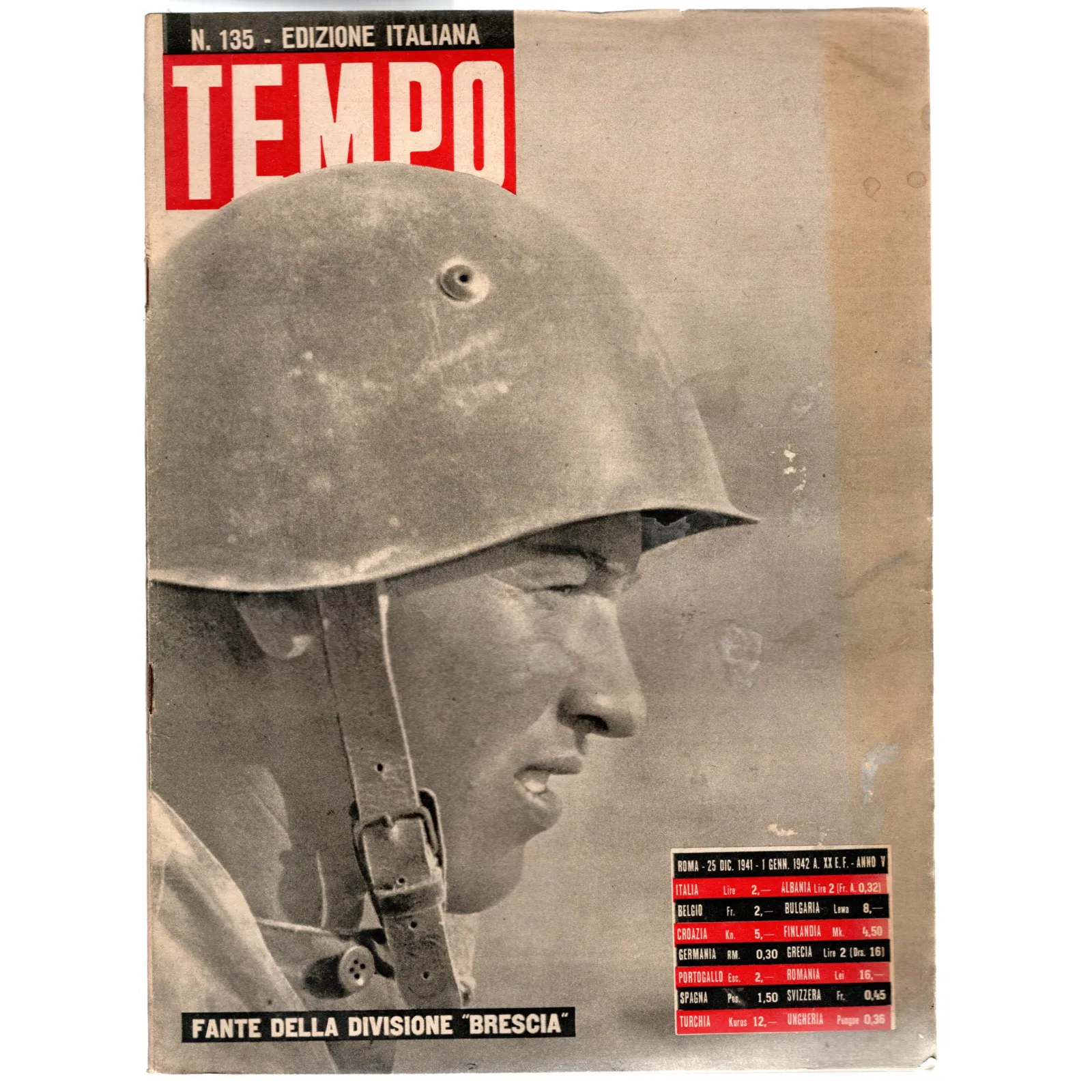 TEMPO-n 135, 25 dicembre-1 gennaio-1942