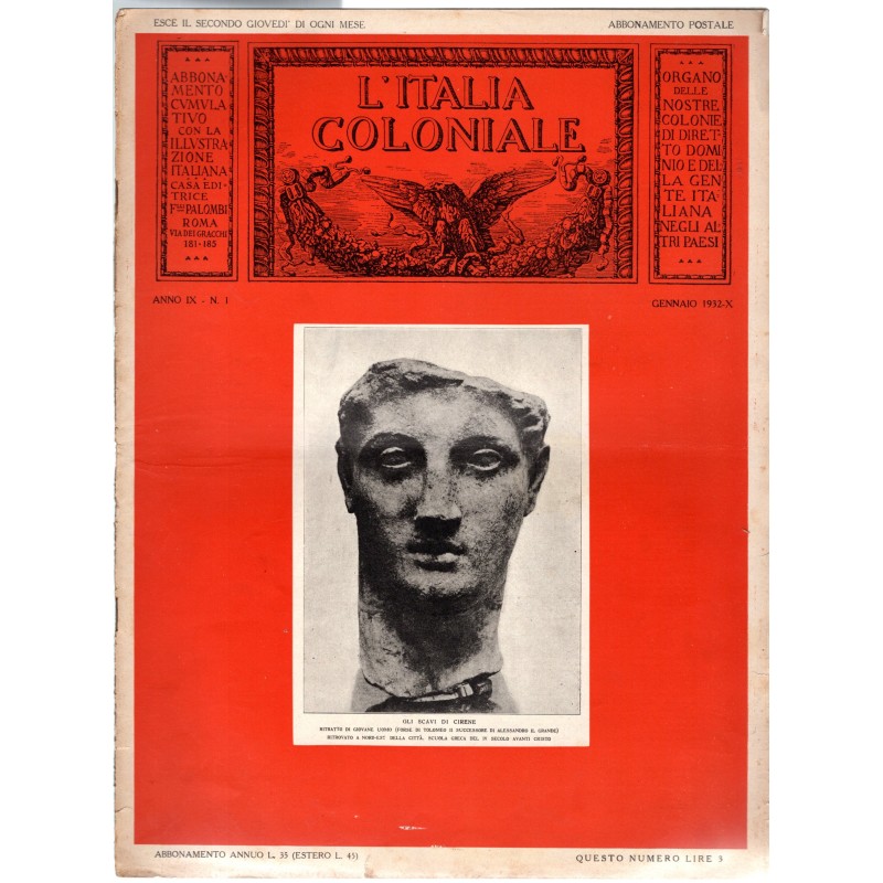 L'ITALIA COLONIALE-n 1, gennaio-1932
