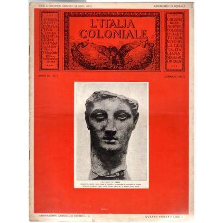 L'ITALIA COLONIALE-n 1, gennaio-1932