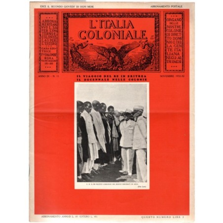 L'ITALIA COLONIALE-n 11, novembre-1932