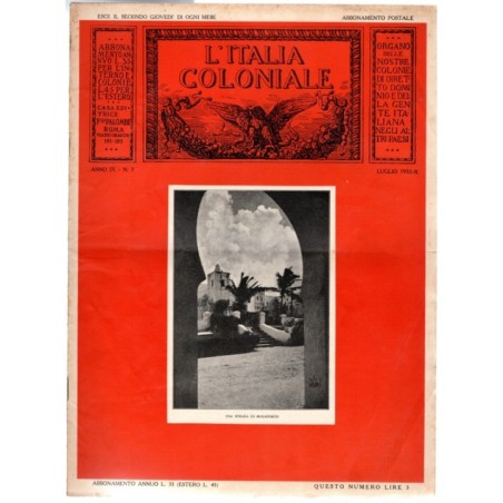 L'ITALIA COLONIALE-n 7, luglio-1932