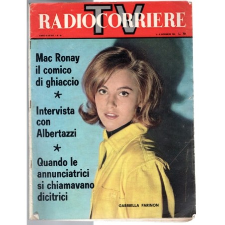 RADIOCORRIERE TV-n 49, 3-9 dicembre-1961