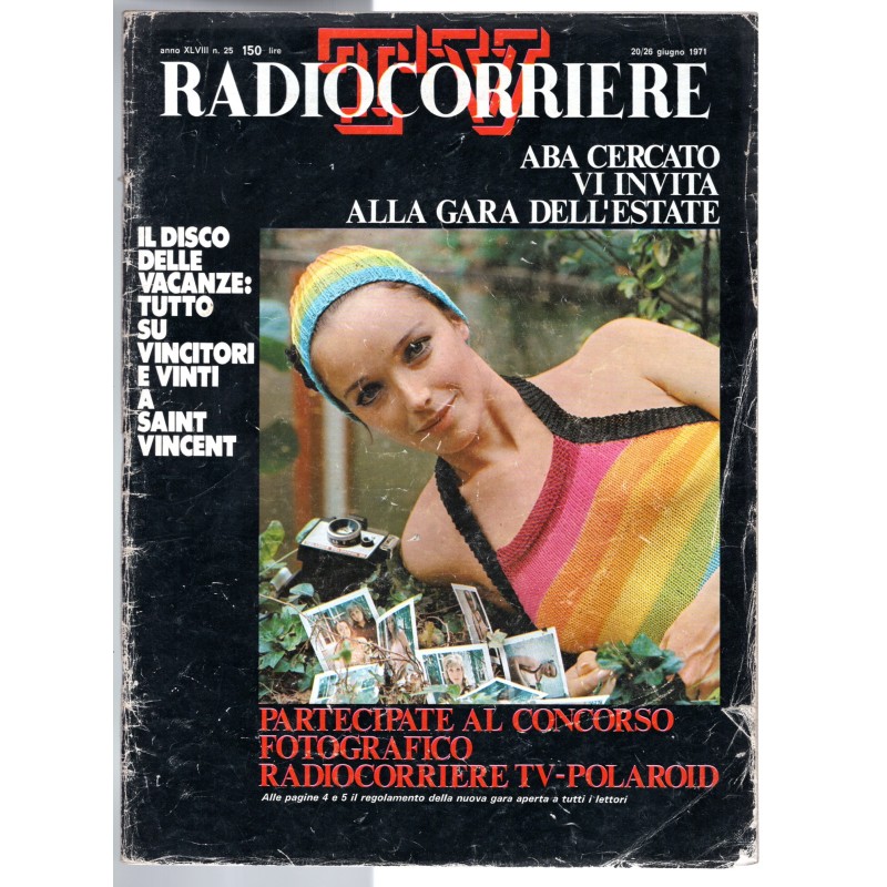 RADIOCORRIERE TV-n 25, 20-26 giugno-1971