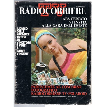 RADIOCORRIERE TV-n 25, 20-26 giugno-1971