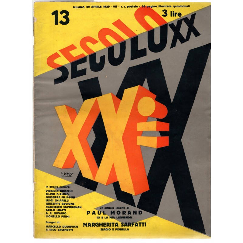 SECOLO XX-n 13, 20 aprile-1929