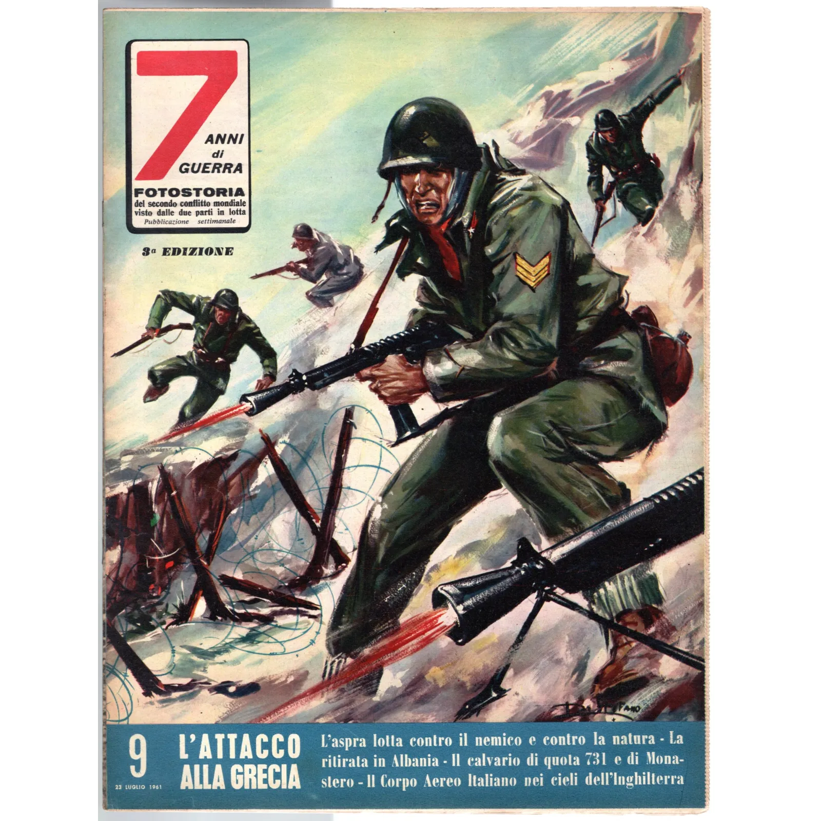 7 ANNI DI GUERRA-n 9, 23 luglio-1961
