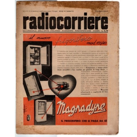 RADIOCORRIERE-n 21, 19-25 maggio-1940