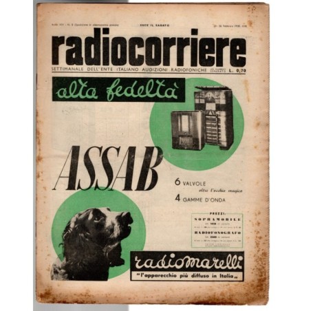 RADIOCORRIERE-n 8, 20-26 febbraio-1938