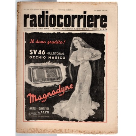 RADIOCORRIERE-n 2, 7-13 gennaio-1940