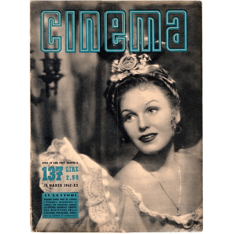 CINEMA-n 137, 10 marzo-1942