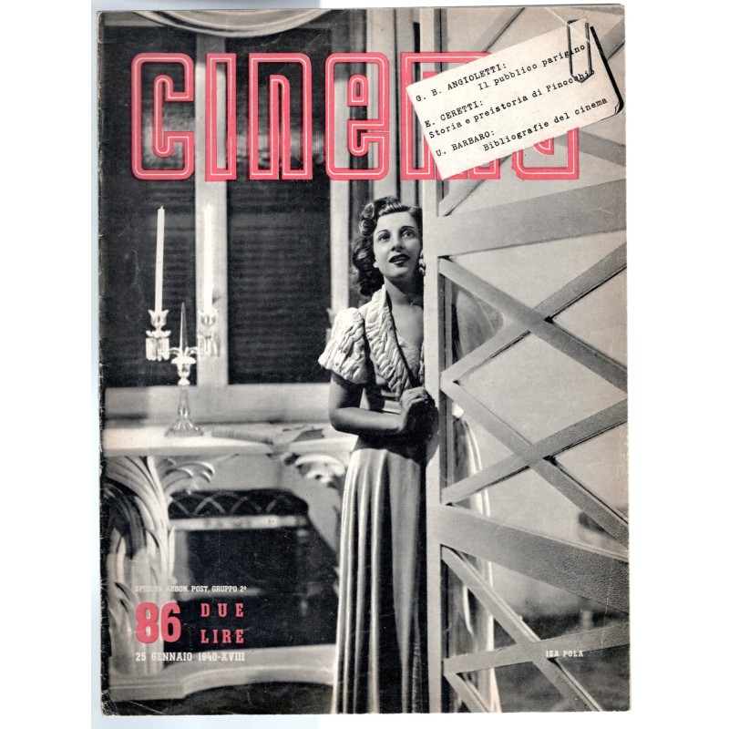 CINEMA-n 86, 25 gennaio-1940
