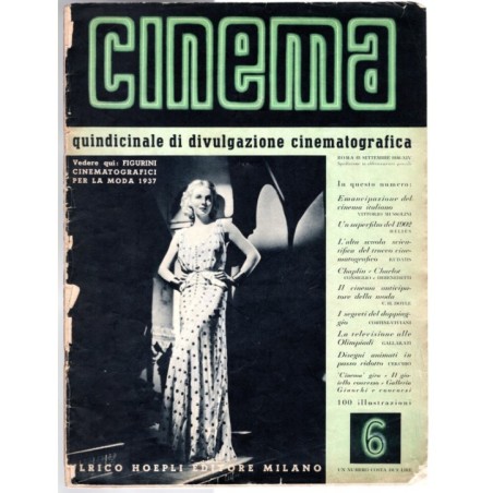 CINEMA-n 6, 25 settembre-1936