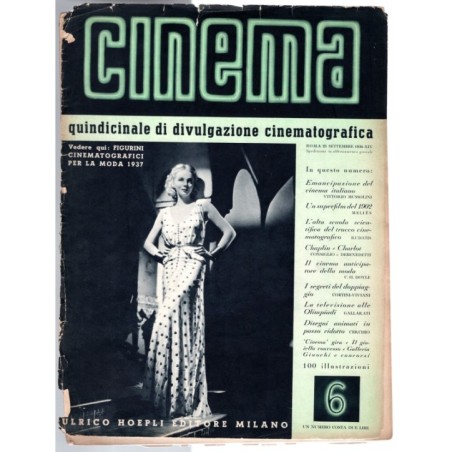 CINEMA-n 6, 25 settembre-1936