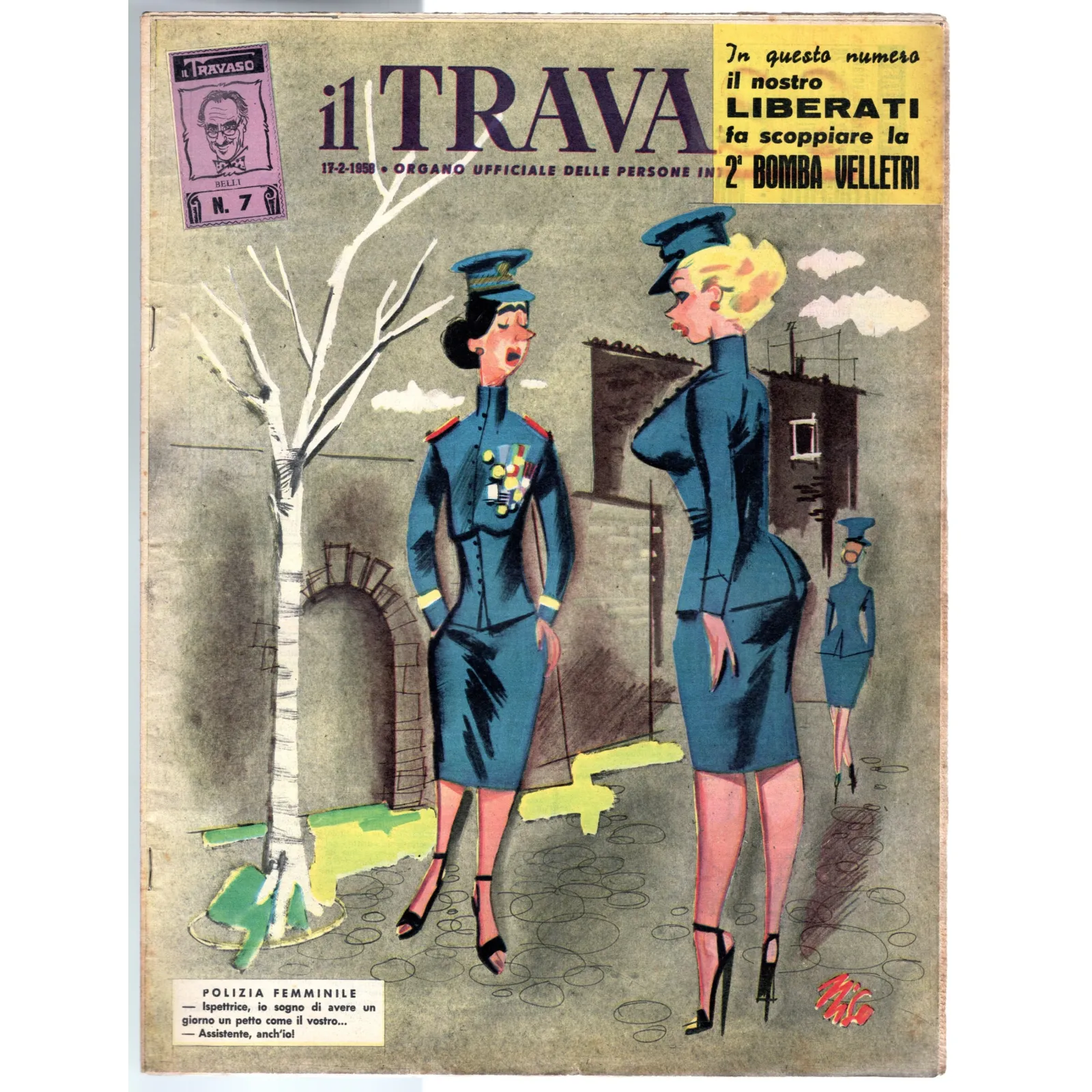 IL TRAVASO-n 7, 17 febbraio-1958
