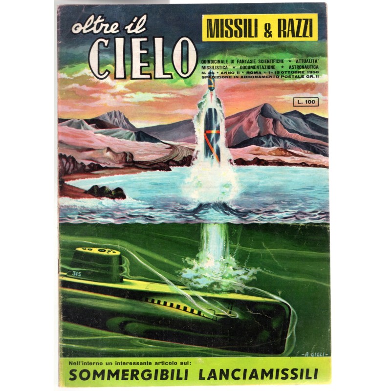 OLTRE IL CIELO. MISSILI & RAZZI-n 26, 1-15 ottobre-1958