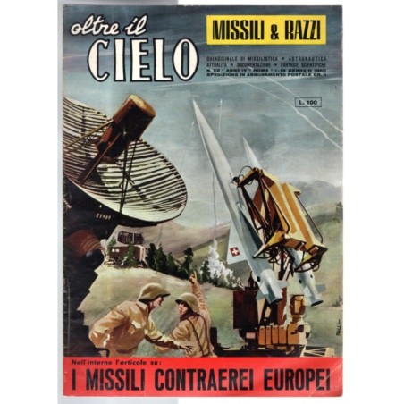 OLTRE IL CIELO. MISSILI & RAZZI-n 52, 1-15 gennaio-1960