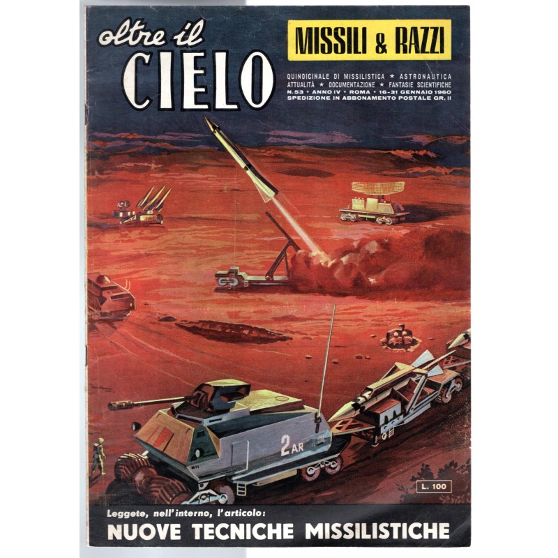 OLTRE IL CIELO. MISSILI & RAZZI-n 53, 16-31 gennaio-1960