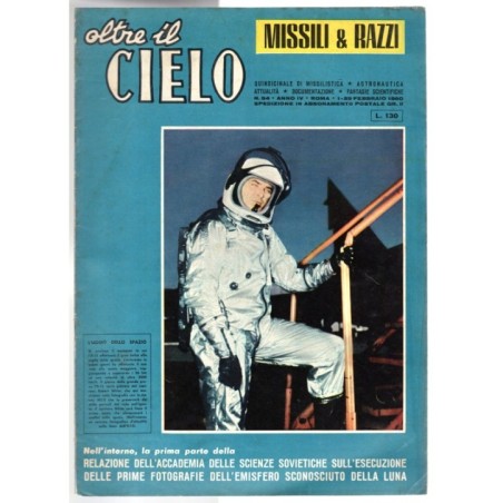 OLTRE IL CIELO. MISSILI & RAZZI-n 54, 1-29 febbraio-1960