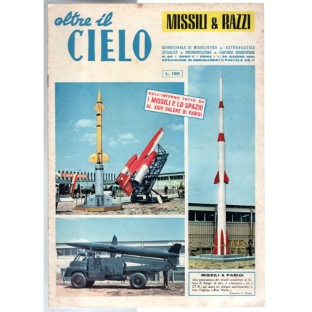 OLTRE IL CIELO. MISSILI & RAZZI-n 84, 1-30 giugno-1961