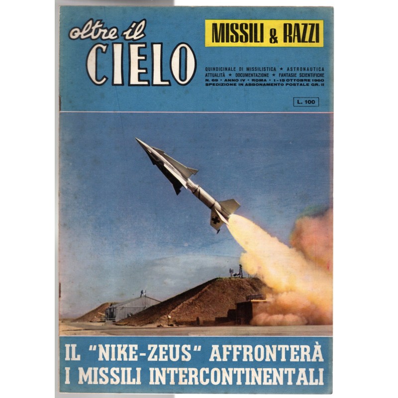OLTRE IL CIELO. MISSILI & RAZZI-n 69, 1-15 ottobre-1960