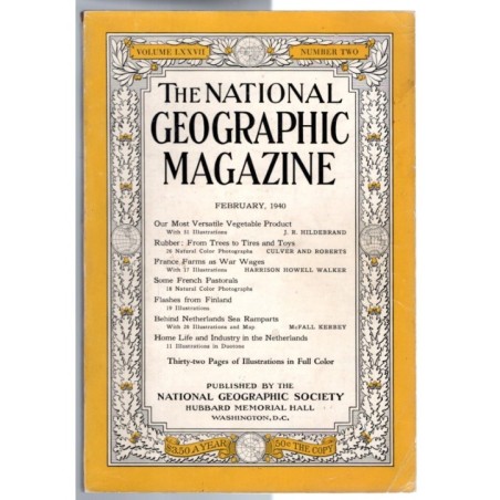 THE NATIONAL GEOGRAPHIC MAGAZINE-n 2, febbraio-1940