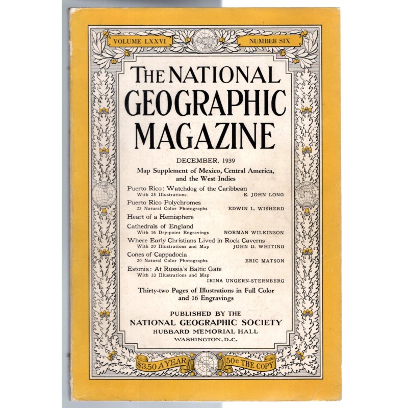THE NATIONAL GEOGRAPHIC MAGAZINE-dicembre-1939