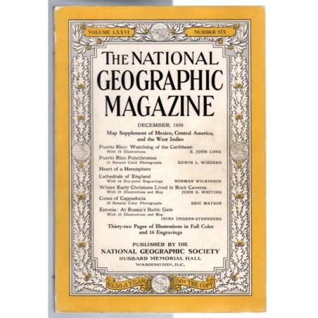 THE NATIONAL GEOGRAPHIC MAGAZINE-dicembre-1939