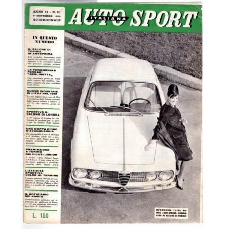 AUTO ITALIANA SPORT-n 21, 1 novembre-1960
