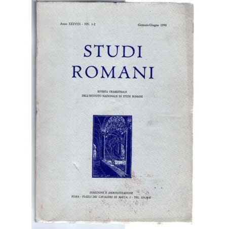 STUDI ROMANI-nn 1-2, gennaio-giugno-1990