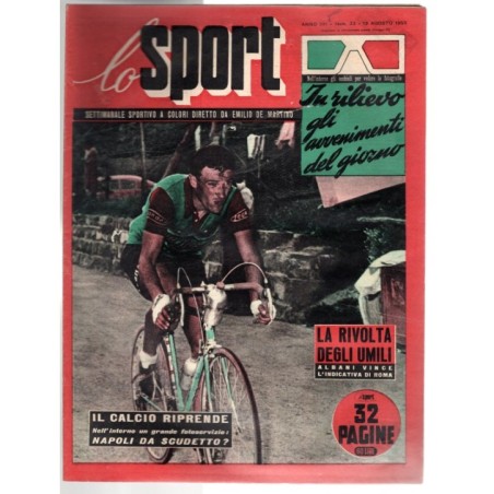 LO SPORT-n 33, 13 agosto-1953