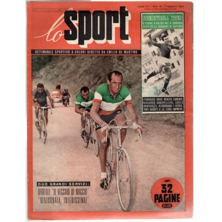 LO SPORT-n 19, 7 maggio-1953