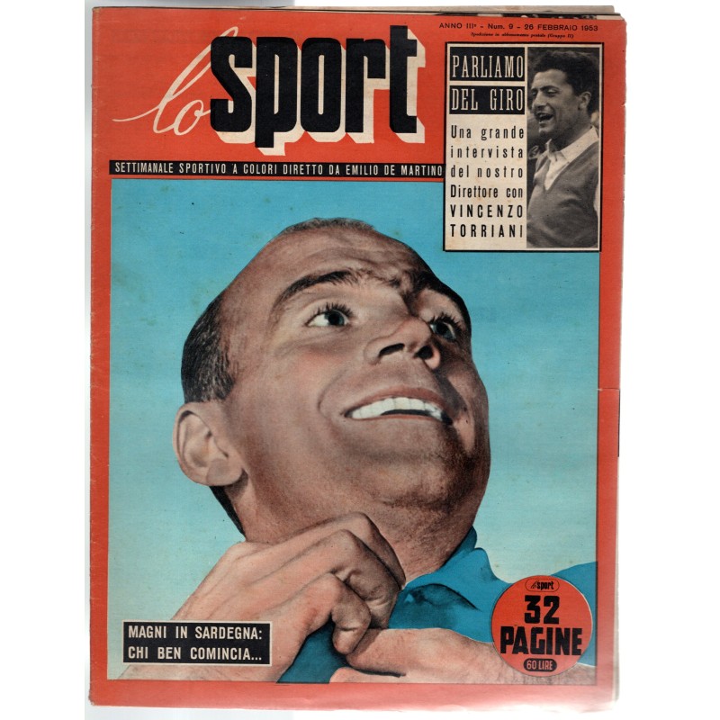 LO SPORT-n 9, 26 febbario-1953