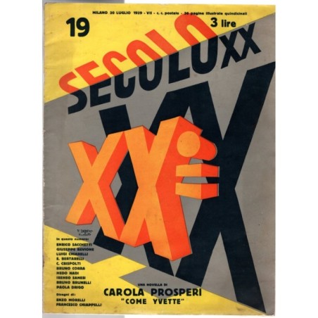 SECOLO XX-n 19, 20 luglio-1929