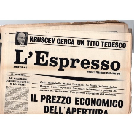 L'ESPRESSO-n 6, 11 febbraio-1962