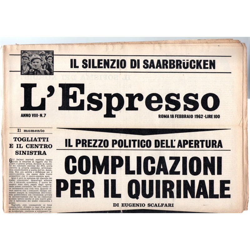 L'ESPRESSO-n 7, 18 febbraio-1962