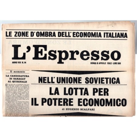 L'ESPRESSO-n 14, 8 aprile-1962
