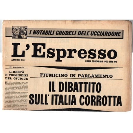 L'ESPRESSO-n 3, 21 gennaio-1962