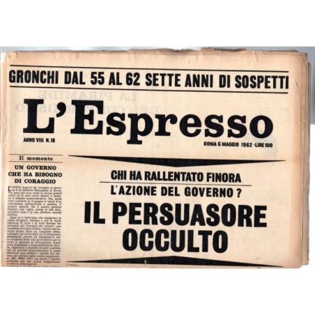 L'ESPRESSO-n 18, 6 maggio-1962