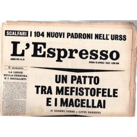 L'ESPRESSO-n 15, 15 aprile-1962