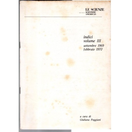 LE SCIENZE-settembre/febbraio-1969 1970