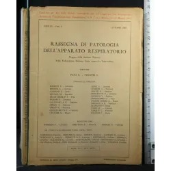 RASSEGNA DI PATOLOGIA DELL'APPARATO RESPIRATORIO OTTOBRE 1965