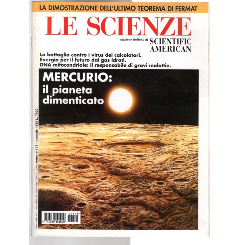 LE SCIENZE-n 353, gennaio-1998