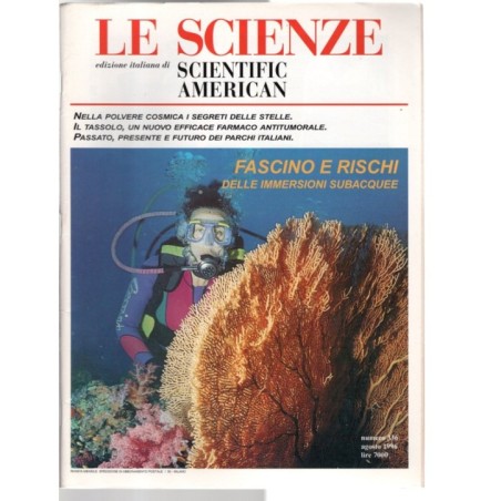LE SCIENZE. EDIZIONE ITALIANA DI SCIENTIFIC AMERICAN-n 336, agosto-1996
