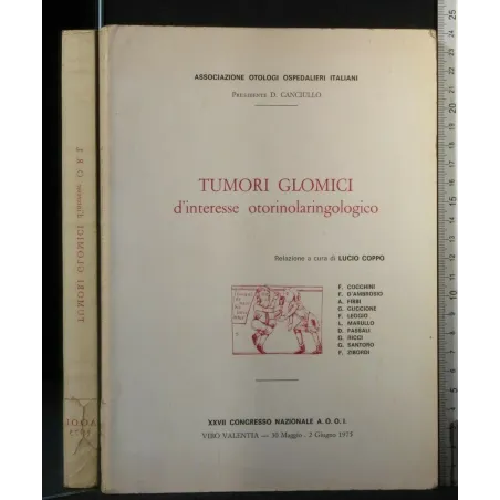 TUMORI GLIMICI D'INTERESSE OTORINOLARINGOLOGICO XXVII CONGRESSO