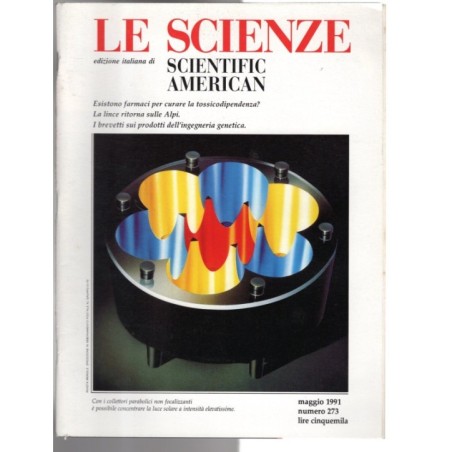 LE SCIENZE. EDIZIONE ITALIANA DI SCIENTIFIC AMERICAN-n 273, maggio-1991
