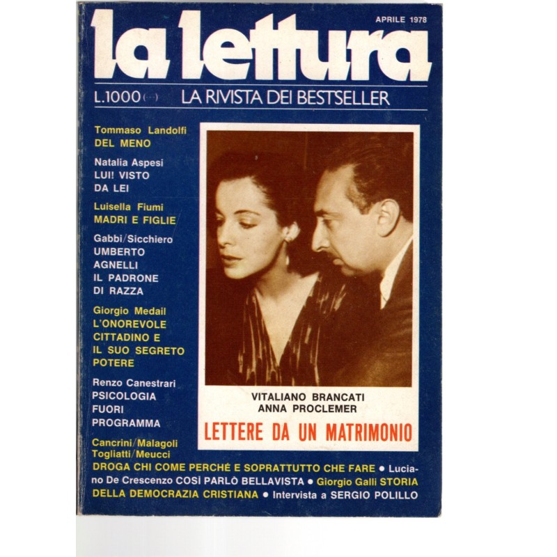 LA LETTURA-n 4, aprile-1978