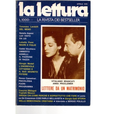 LA LETTURA-n 4, aprile-1978