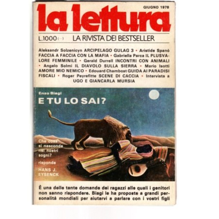 LA LETTURA-n 6, giugno-1978