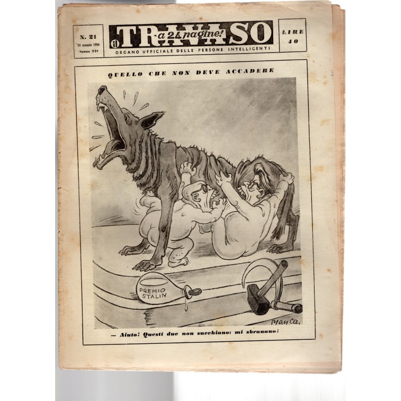 IL TRAVASO-n 21, 20 maggio-1956