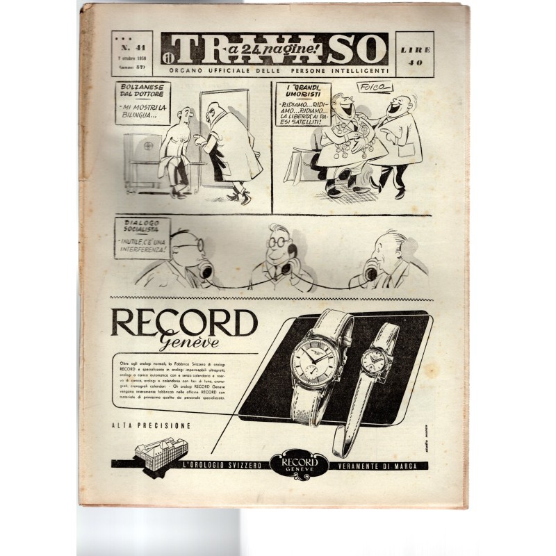 IL TRAVASO-n 41, 7 ottobre-1956